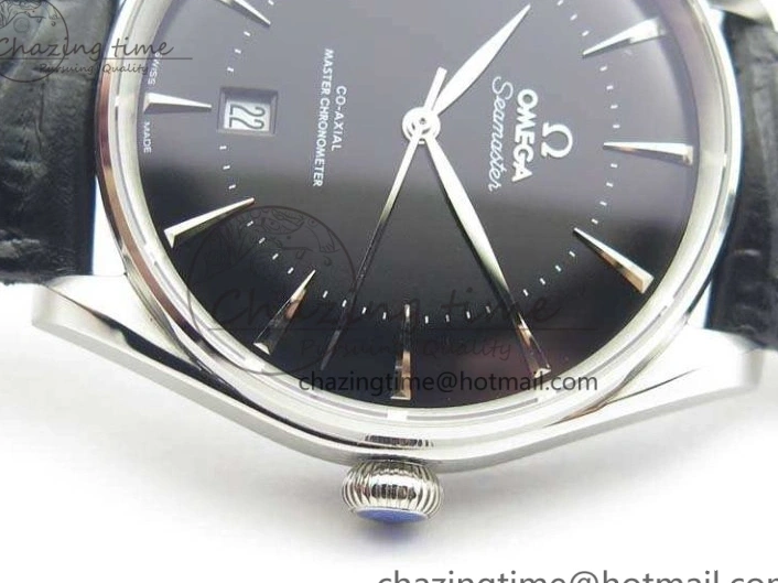 0124 AllSeason Seamaster Edizione Venezia SS Best Edition Black Dial On Leather Strap A 8122